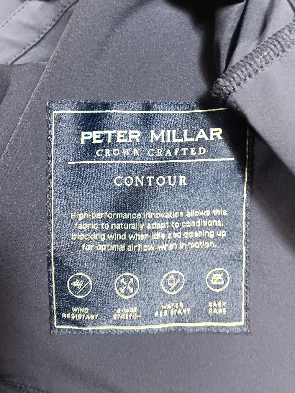 Peter Millar Vest Mens XL Blue Crown Crafted Contour Performance Husqvarna 1903